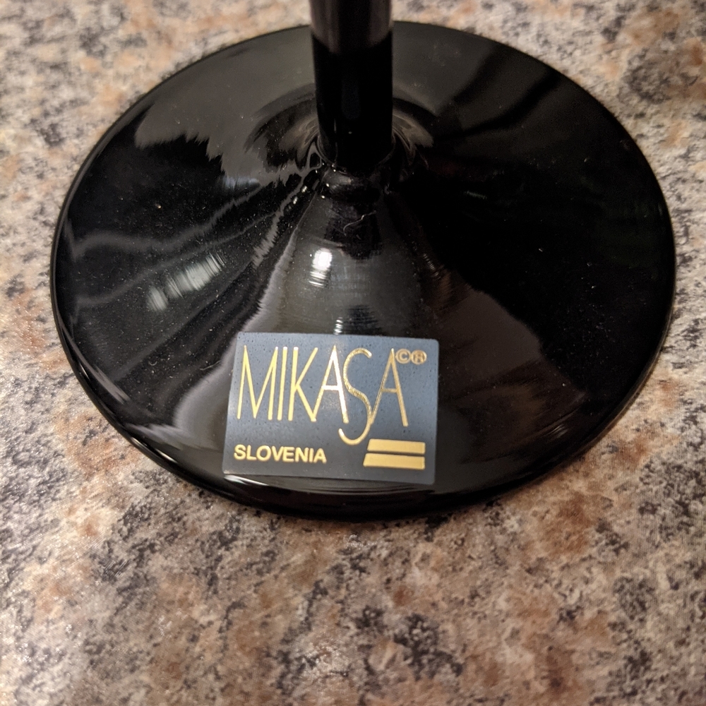 🆕 NWT Mikasa Elite Black Flutes (2) - Picture 5 of 7